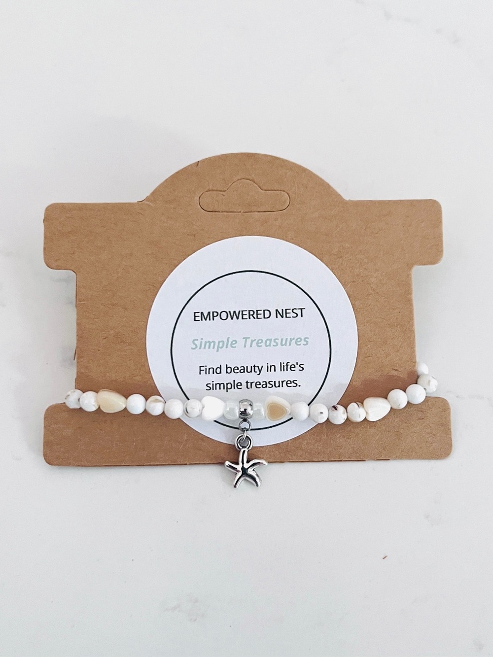 Simple Treasures Bracelet | Starfish Charm | Gratitude & Coastal Charm